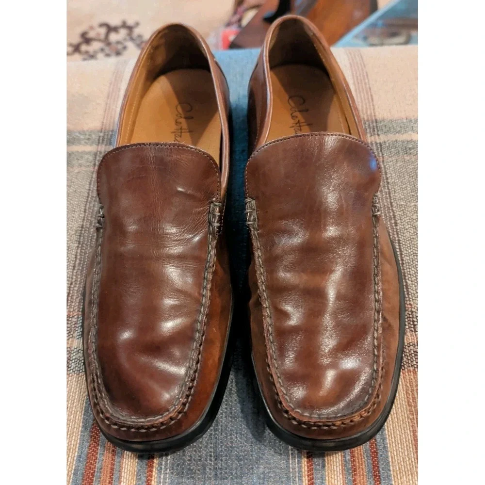Cole Haan Air Dempsey Venetian Loafer Mens 11M Brown Leather Slip On Shoe